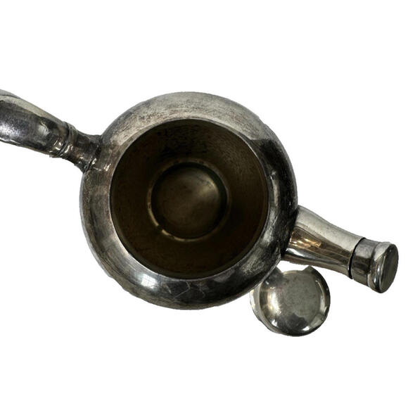 Vtg Viking Plate EP Copper Cocktail Shaker Hammered Silver Plate Art Deco 40s - Picture 9 of 9